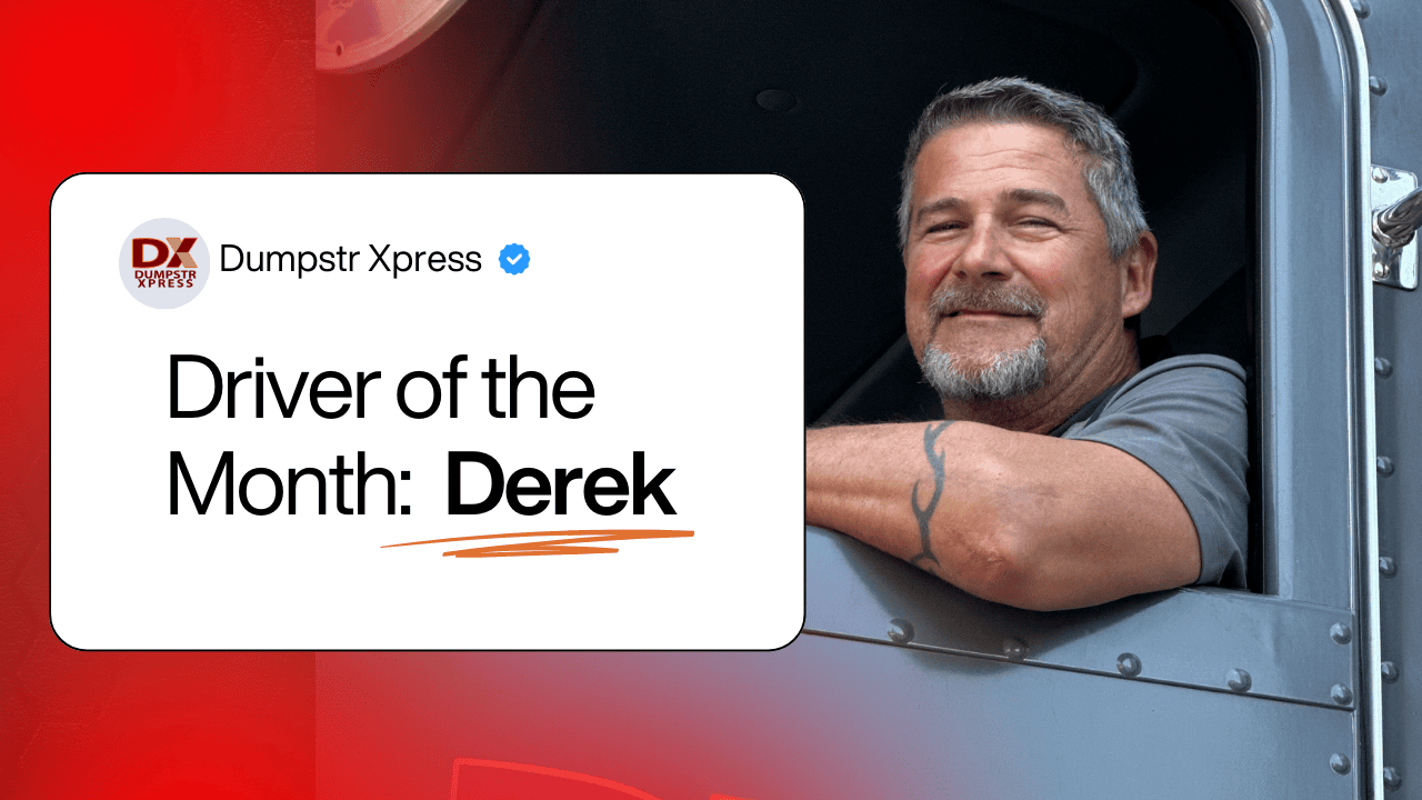Featured image for “Driver of the Month: Derek – 9 Years of Safe and Skilled Dumpster Deliveries in Phoenix”
